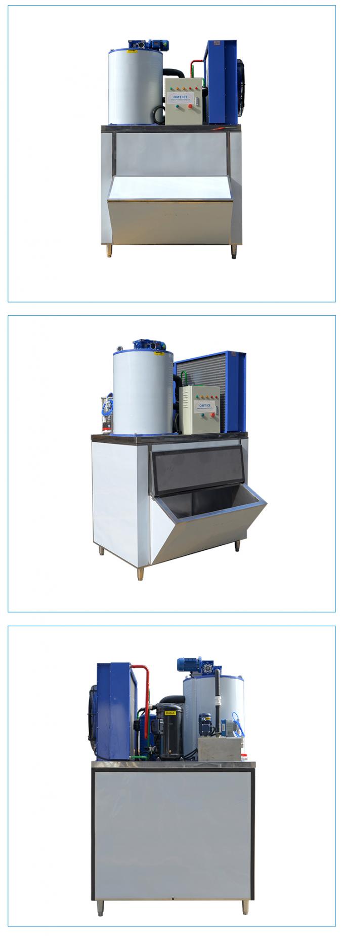 Automatic Seawater Flake Ice Machine 0.5 Ton Industrial Ice Flake ...