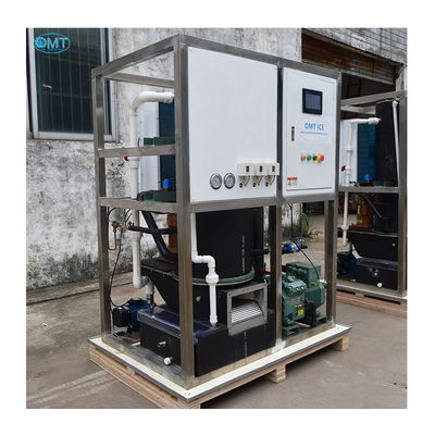 Froidage par air à haute puissance Automatique 1 tonne par jour Machine à glace à tubes Équipement avec système de contrôle à écran tactile Contrôleur PLC