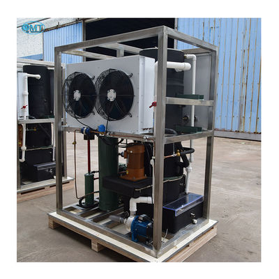 Froidage par air à haute puissance Automatique 1 tonne par jour Machine à glace à tubes Équipement avec système de contrôle à écran tactile Contrôleur PLC