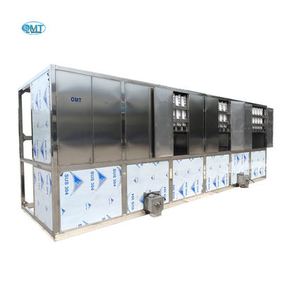 Machine à glaçons à gros cubes en acier inoxydable industrielle 8 tonnes fabricant de cubes de glace géants