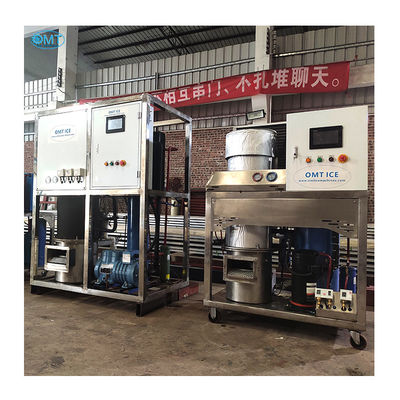OMT Tube Ice Maker 1 Ton Capacity and 1000kg Ice Storage for Daily Production Needs