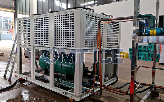 Machine de fabrication automatique de glace industrielle de 10 tonnes de poids de 1500 kg avec une capacité de stockage de glace de 10000 kg et refroidie à l'air