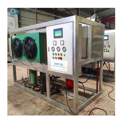 Machine de fabrication automatique de blocs de glace industriels pour les supermarchés Pêche transformation alimentaire