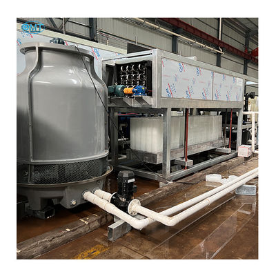 Fabricant de glace en blocs commerciaux de 4 tonnes, facile à utiliser, refroidi à l'eau, haute vitesse