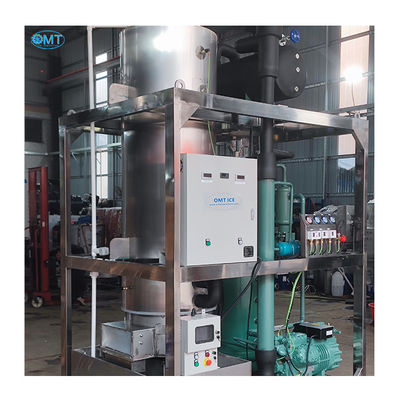 Machine à glace industrielle à tubes de 10 tonnes avec compresseur Refcomp