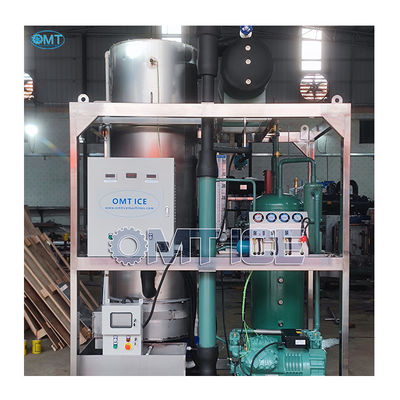 Machine à glace industrielle à tubes de 10 tonnes avec compresseur Refcomp
