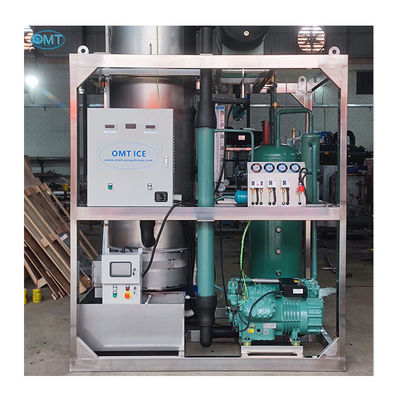 Machine à glace industrielle à tubes de 10 tonnes avec compresseur Refcomp