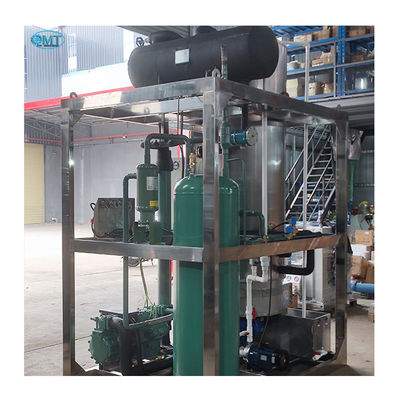 Machine à glace industrielle à tubes de 10 tonnes avec compresseur Refcomp