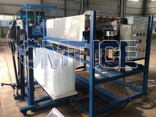 1 tonne machine automatique de refroidissement direct de bloc de glace multi-usage fabricant de glace de bloc commercial