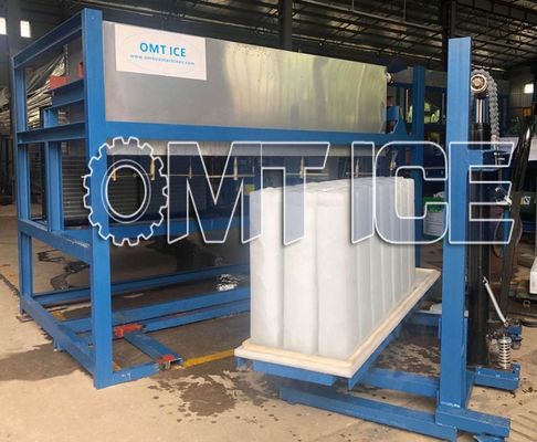 1 tonne machine automatique de refroidissement direct de bloc de glace multi-usage fabricant de glace de bloc commercial