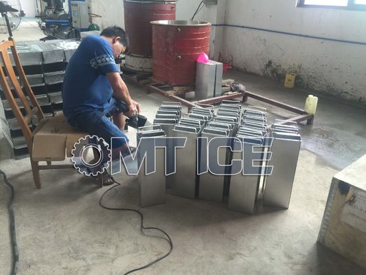 OMT Blocs de glace en acier inoxydable poudre de glace pour 5 kg 10 kg 15 kg 20 kg 25 kg 50 kg 100 kg Blocs de glace lourds et durables