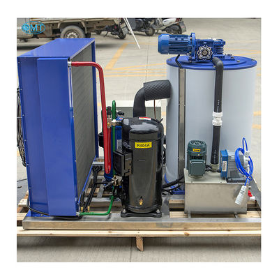 Machine à glace en flocons d'eau de mer en acier inoxydable avec une capacité de stockage de 1500 kg