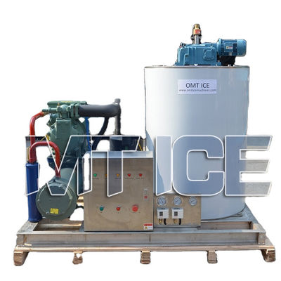 Réfrigérant R404a Machine à glace en flocons d'eau de mer 380V 2 tonnes Machine à glace en flocons