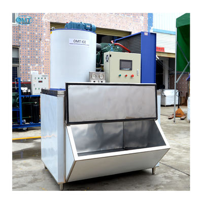 Usine de fabrication de glace en flocons industriels personnalisée en conteneurs avec une grande capacité