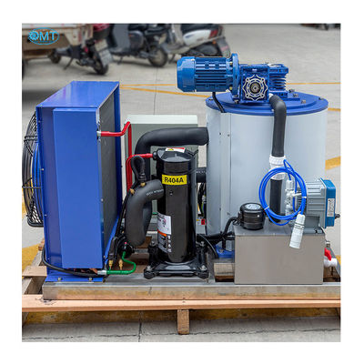 Machine automatique à glace à flocons de glace à eau douce Fabricant de glace commerciale à flocons d'eau douce avec épaisseur de glace de 1,2 à 2,2 mm et réfrigérant environnemental R404A
