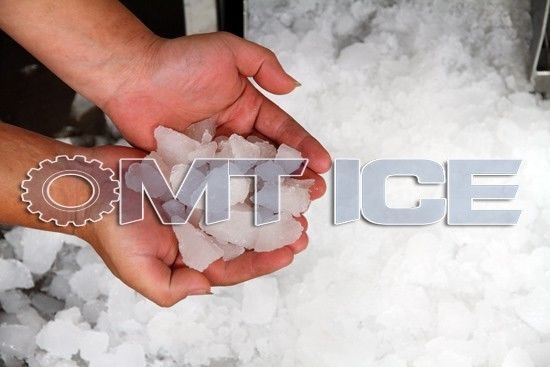 380V Voltage glacière Broyeur de blocs de glace Machine pour la boulangerie Pain Broyage de glace 1-2mm Autre capacité de stockage de glace