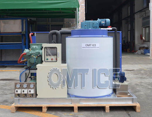 Machine à faire des flocons de glace de 5 tonnes 3P d'eau douce 2,2 mm d'épaisseur Flocon de neige