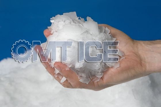Machine à faire des flocons de glace de 5 tonnes 3P d'eau douce 2,2 mm d'épaisseur Flocon de neige