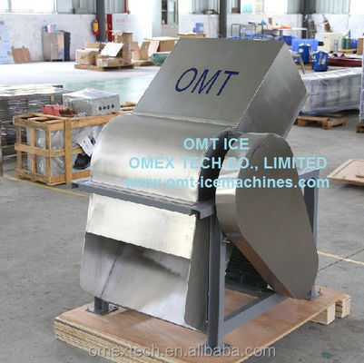 Broyeur de glace industriel pour bloc de glace de 100 kg 2,2-7,5 kW Puissance d'entrée 10-100 tonnes/24 heures Quantité/min