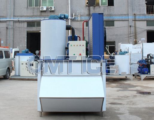Contrôle PLC Machine à glace à flocons d'eau douce résistante à la corrosion Fabricant de glace à flocons de neige