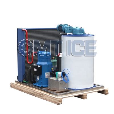 Contrôle PLC Machine à glace à flocons d'eau douce résistante à la corrosion Fabricant de glace à flocons de neige