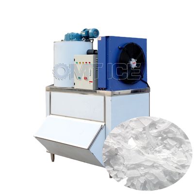Contrôle PLC Machine à glace à flocons d'eau douce résistante à la corrosion Fabricant de glace à flocons de neige
