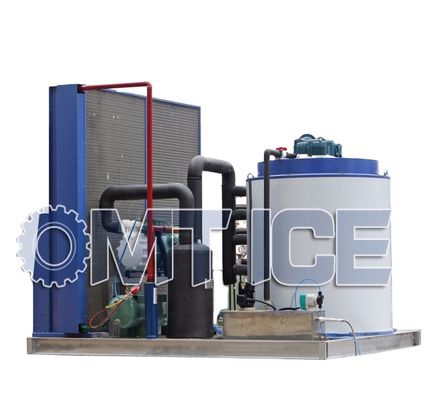 2250 kg Grande capacité 10 tonnes machine à glace en flocons pour l'eau douce et l'eau salée