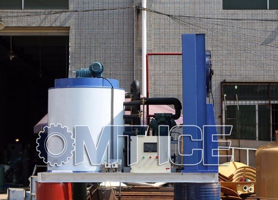 2250 kg Grande capacité 10 tonnes machine à glace en flocons pour l'eau douce et l'eau salée