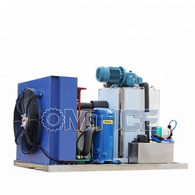 2000 kg de capacité machine à glace en flocons industrielle automatique 2 tonnes de glace sèche pour la pêche