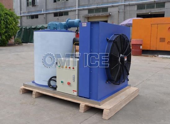 2000 kg de capacité machine à glace en flocons industrielle automatique 2 tonnes de glace sèche pour la pêche