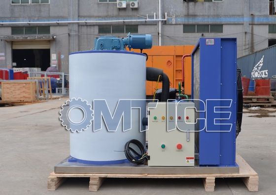 2000 kg de capacité machine à glace en flocons industrielle automatique 2 tonnes de glace sèche pour la pêche