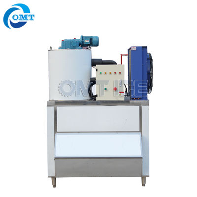 400 kg machine de glaçage commercial avec bac de stockage de glace et système de contrôle PLC Siemens