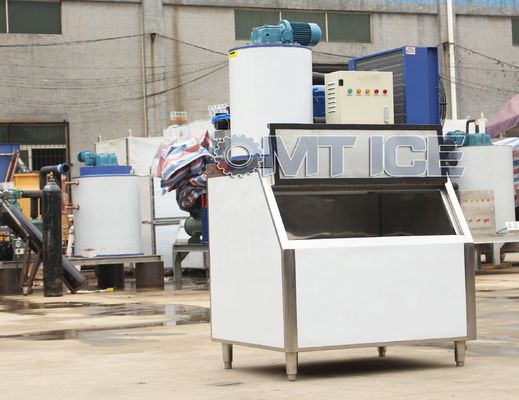 machine de fabrication de glace en flocons de haute précision système solaire pour la conservation des poissons compresseur Danfoss