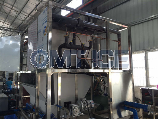 3 tonnes fabricant de glace en plaque refroidissement par eau réglable de la vitesse