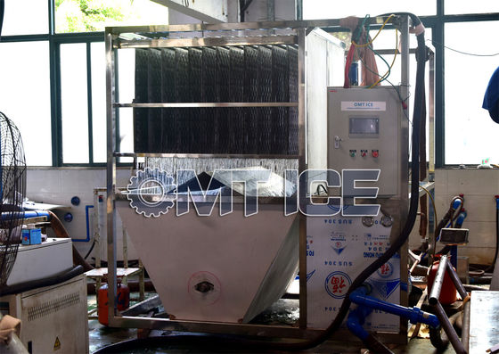 Pêche 10 tonnes machine à glace à plaques 50HP économiser de l'espace pour la transformation des aliments