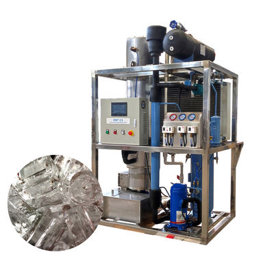 Écran tactile 1 tonne machine à glace à tubes contrôleur PLC fabricant de glace à tubes automatisé