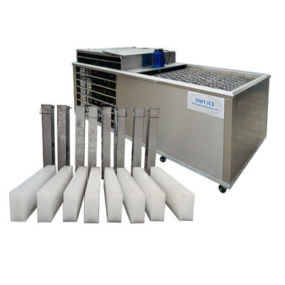 Machine de bloc de glace d'eau salée de 2 tonnes conservant l'air frais refroidi Grand fabricant de bloc de glace