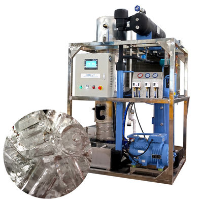 OMT Machine à glace à tubes industriels de 2 tonnes pour le fonctionnement à distance des usines de glace